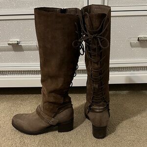 Miz Mooz Brown Lace Up Boots NWOT size 38